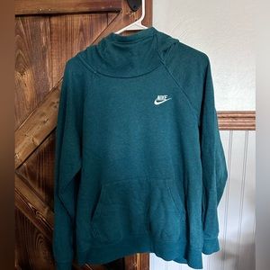 Women’s Nike hoody with a high neck.